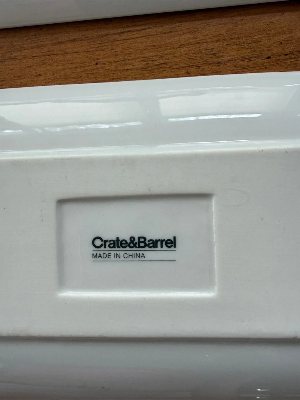 Crate & Barrel Ceramic Beer-Themed Snack Appetizer Plates - Set of 2